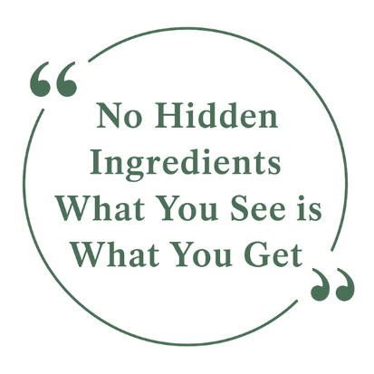 no hidden ingredients green